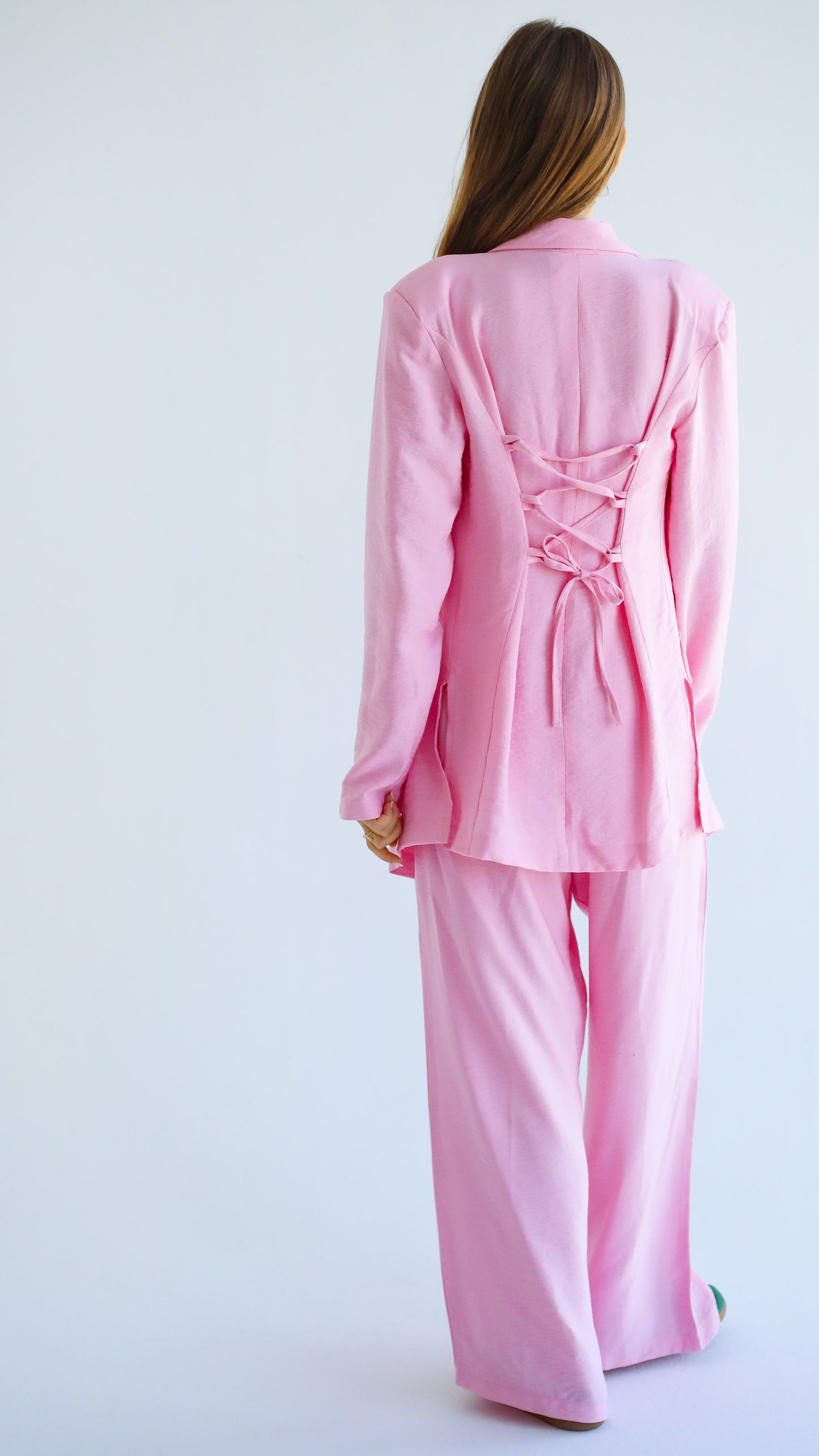 Anglook Linen Suit Butter yellow