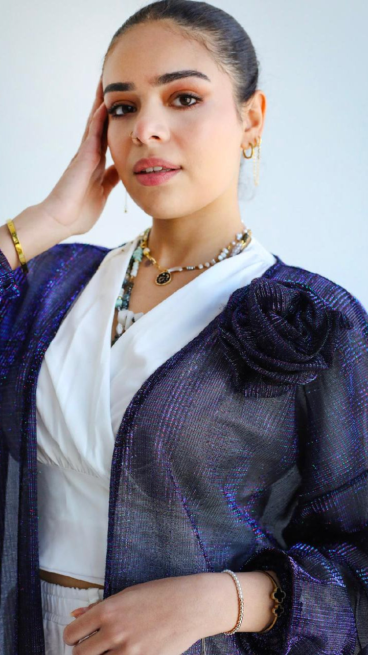 Shimmer Flower Kaftan