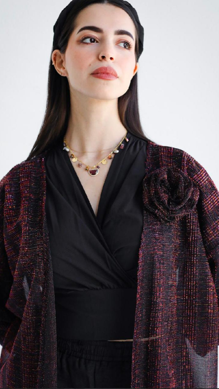 Shimmer Flower Kaftan