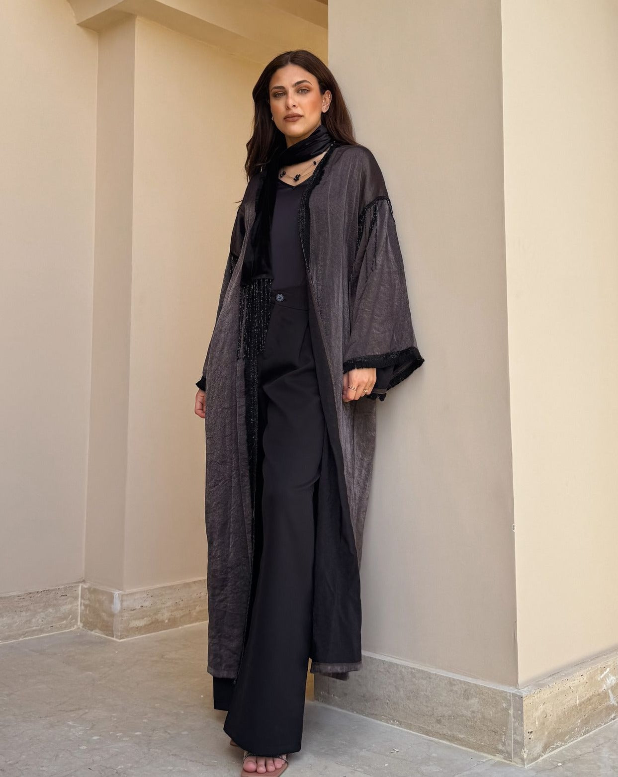 Shimmer Bronze kaftan