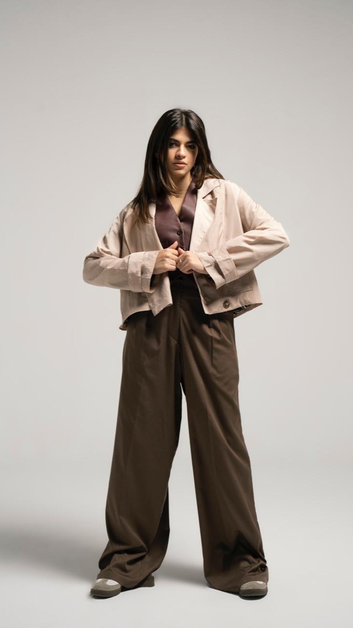 Beige Trench Jacket