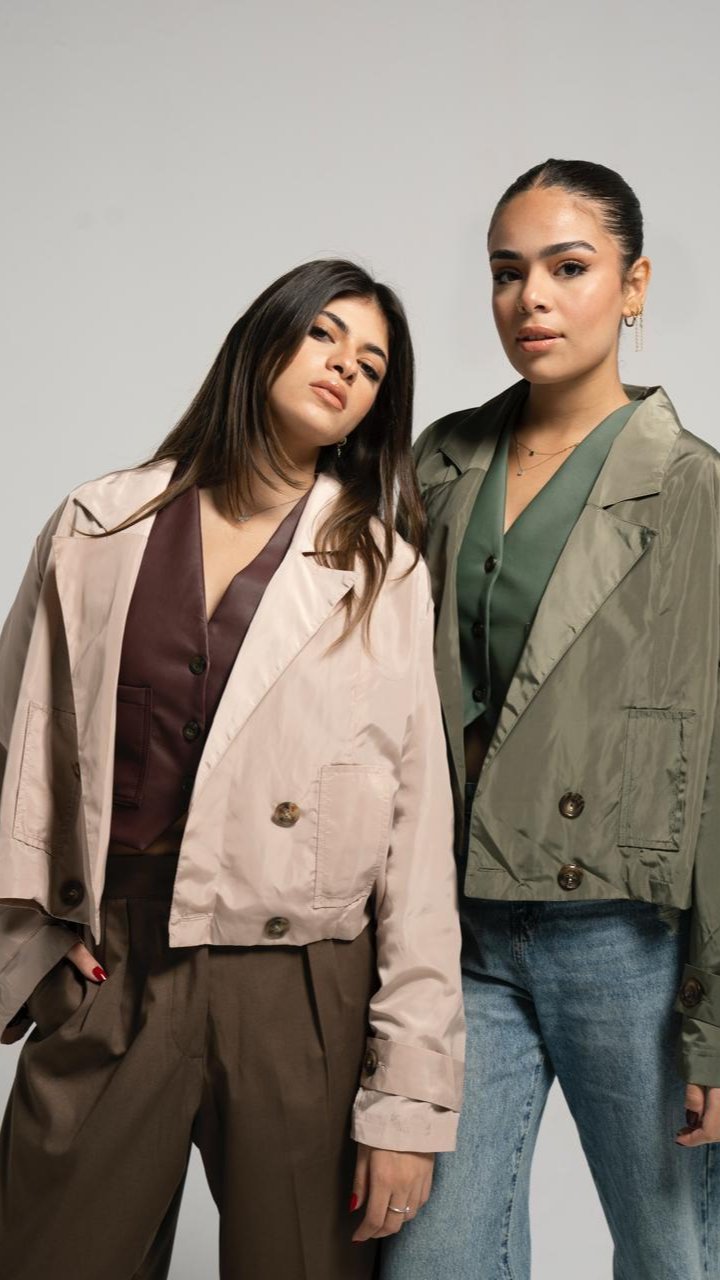 Beige Trench Jacket