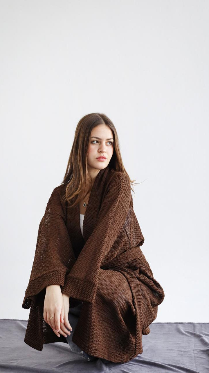 Dusk Brown Cardigan
