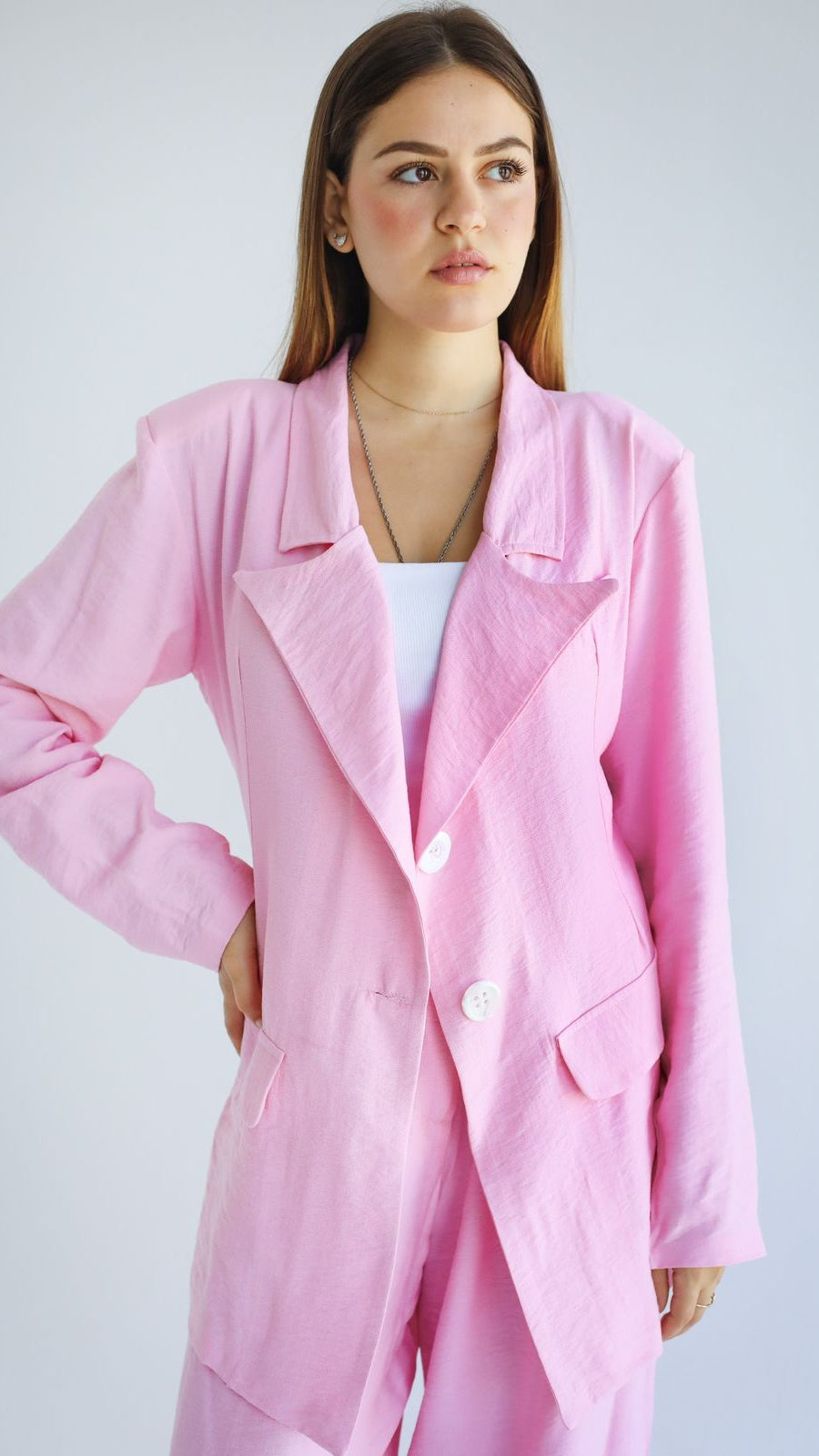 Anglook Linen Suit Butter yellow