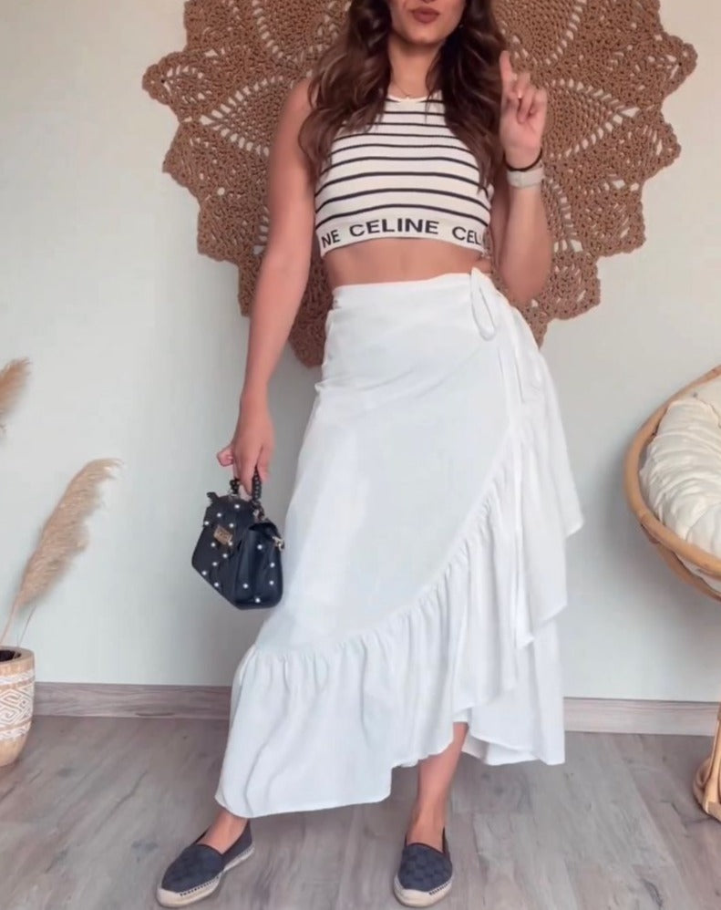 Multi-ways Wrap Skirt Black