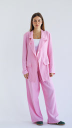 Anglook Linen Suit Butter yellow