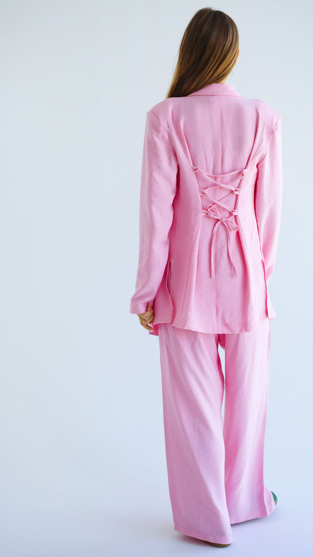 Anglook Linen Suit Butter yellow