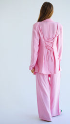Anglook Linen Suit Butter yellow