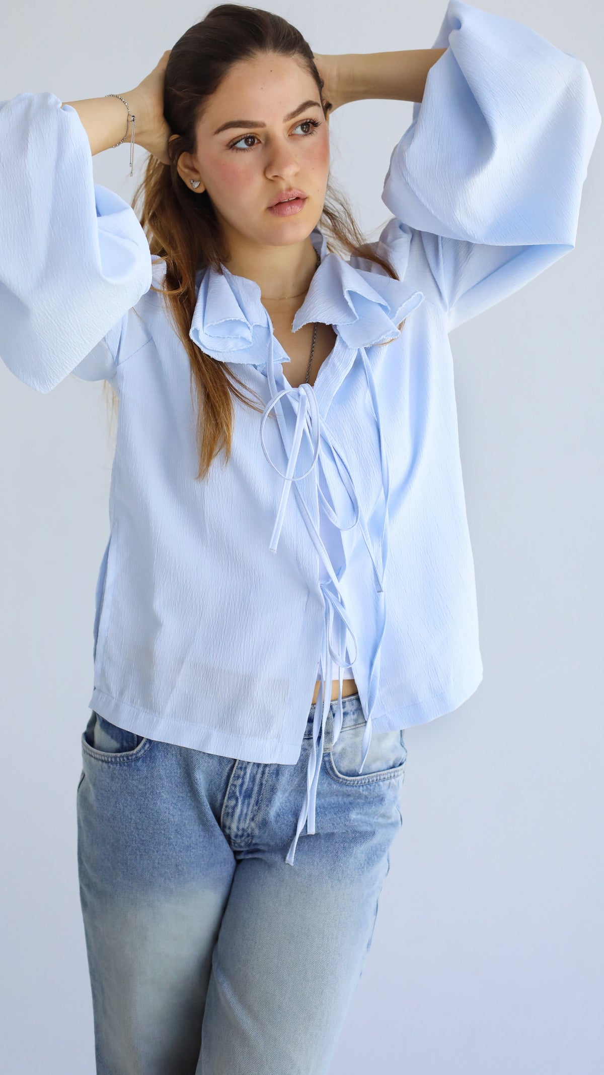Angelook Blouse Baby Blue
