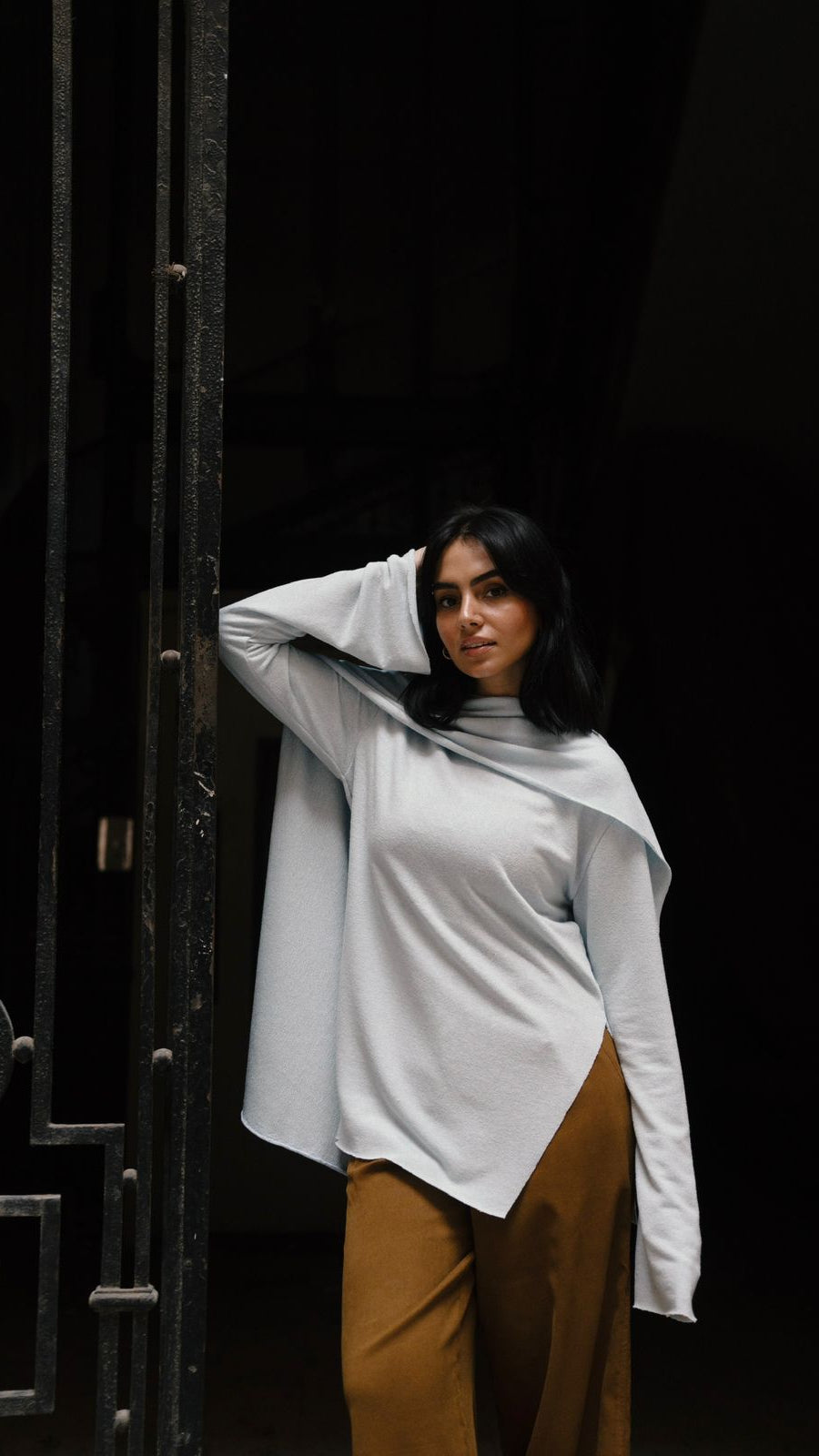 The Knit Duo Baby blue Top