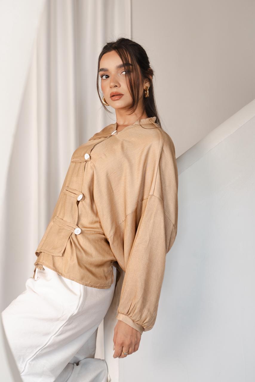 Chinese Sand Beige Shirt