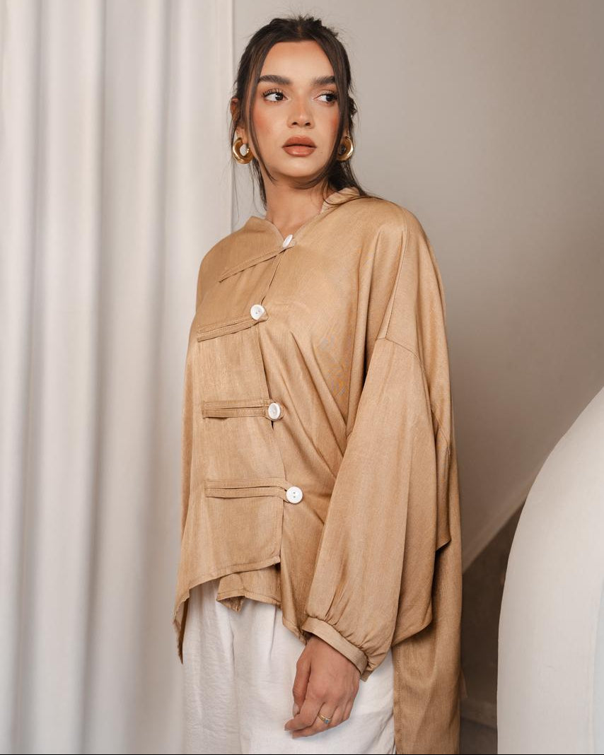 Chinese Sand Beige Shirt