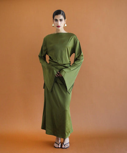Galaxy Olive green Skirt