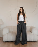 Orchid Polka Black Pants