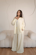 Orchid Butter Yellow Stripes Set