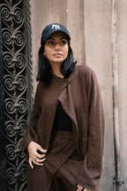 The luxe knit Brown Set
