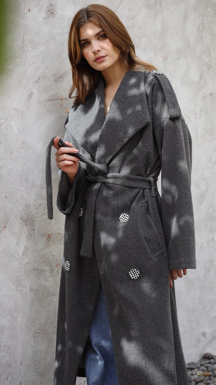 Grand Scarf Gray Coat