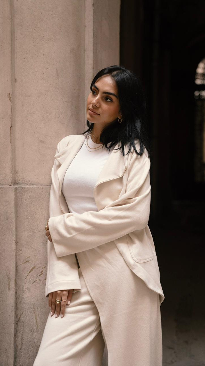 The luxe knit Off white Trousers