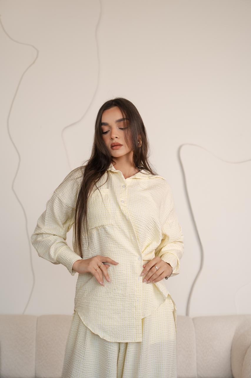 Orchid Butter Yellow Stripes Set