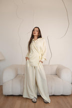 Orchid Butter Yellow Stripes Set