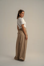 Wide leg Barrel Trousers