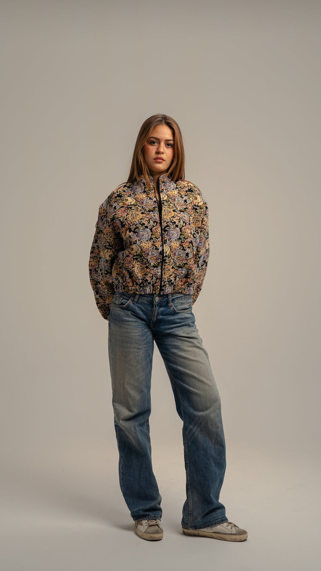 Floral Tapestry Bomber