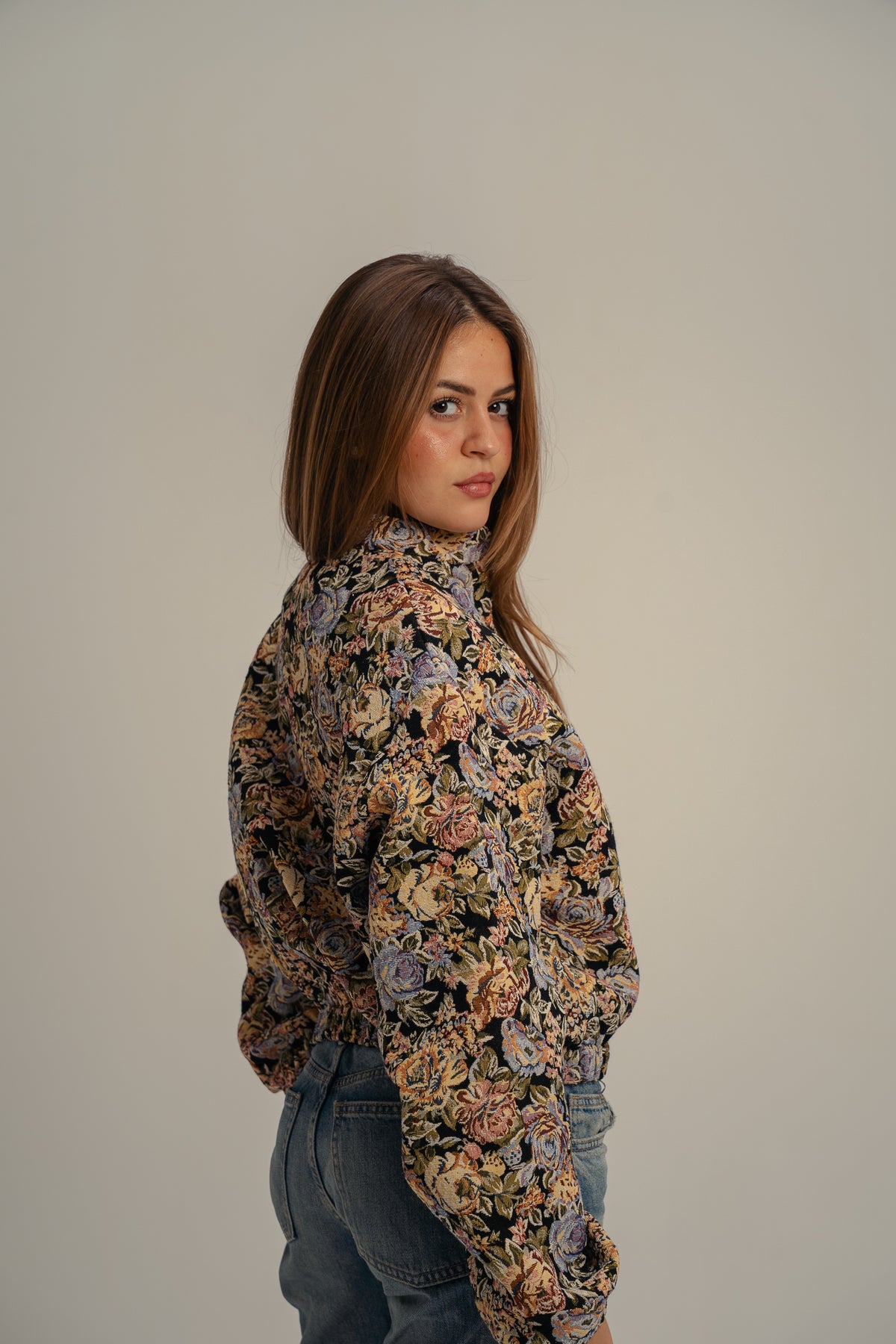 Floral Tapestry Bomber