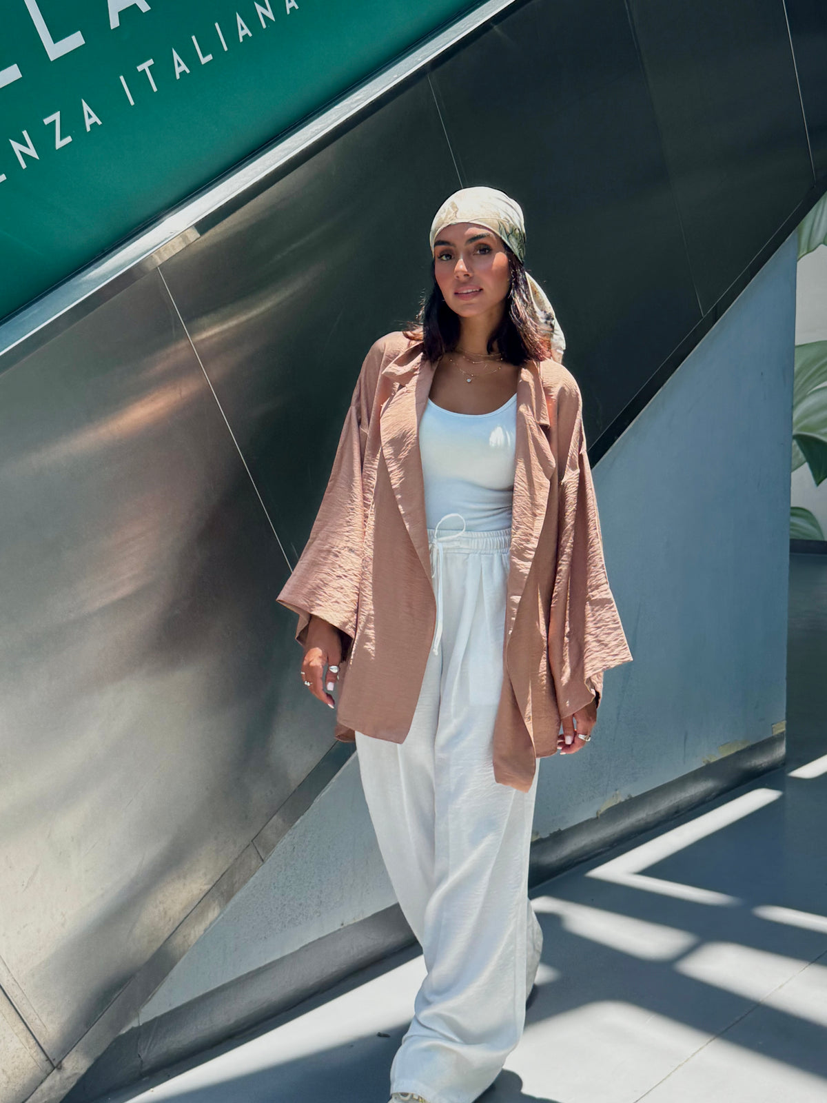 Mocha Linen Cardigan