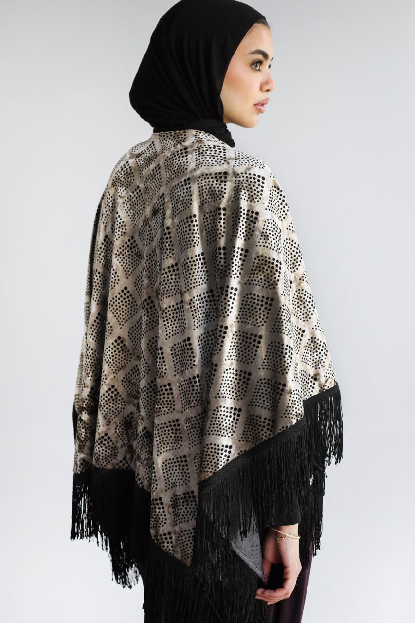 Velvet Polka Shawl
