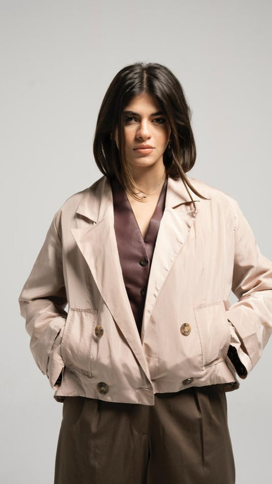 Beige Trench Jacket