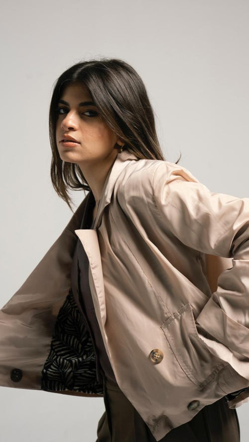 Beige Trench Jacket