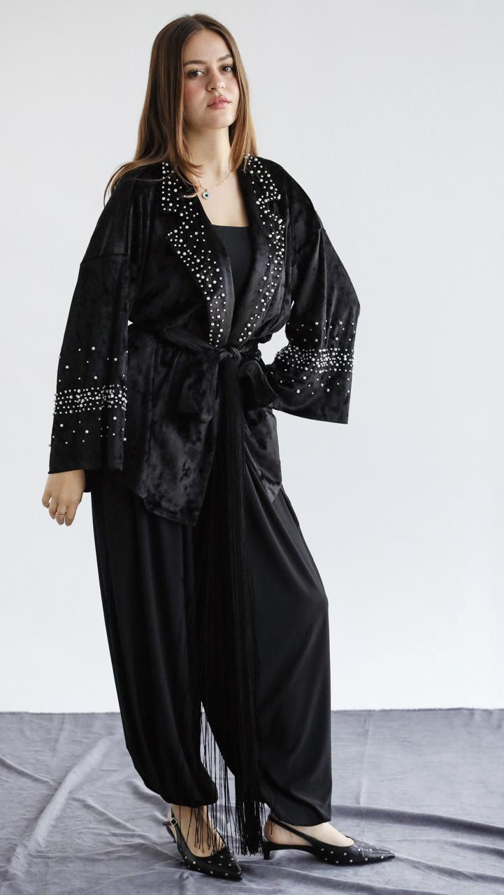 Dusk Velvet Cardigan