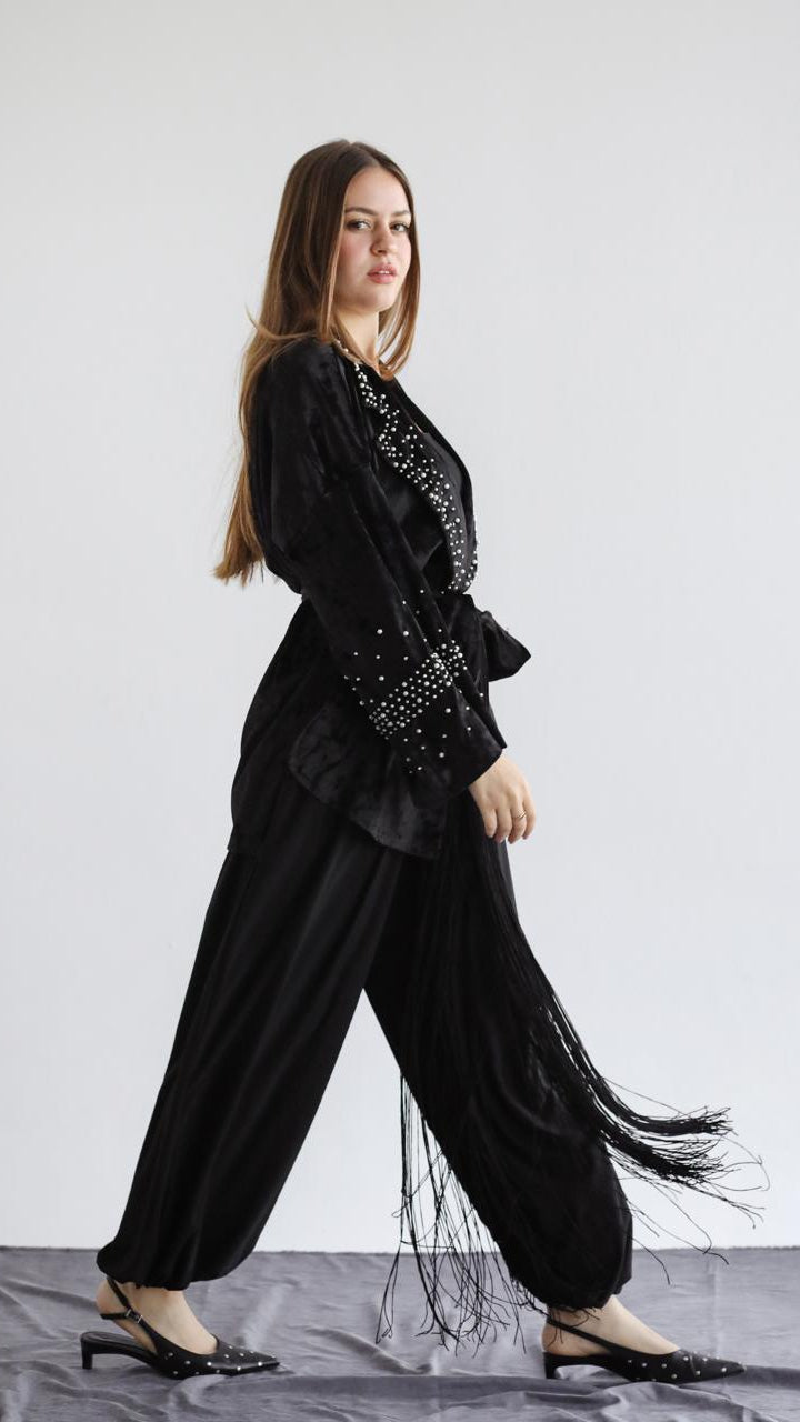 Dusk Velvet Cardigan