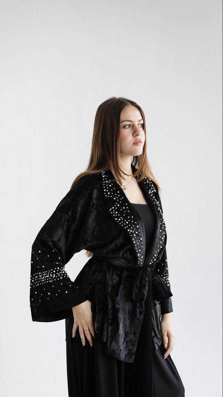 Dusk Velvet Cardigan