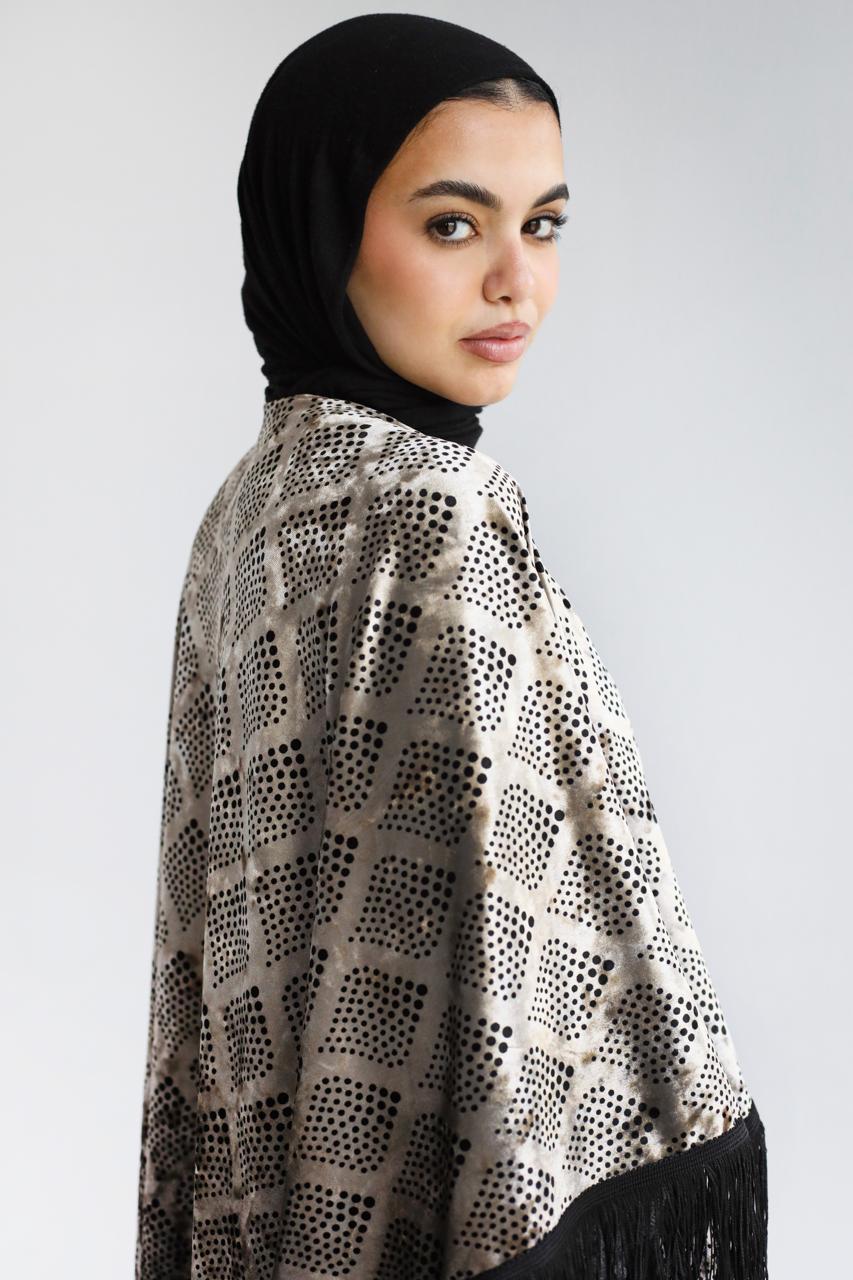 Velvet Polka Shawl