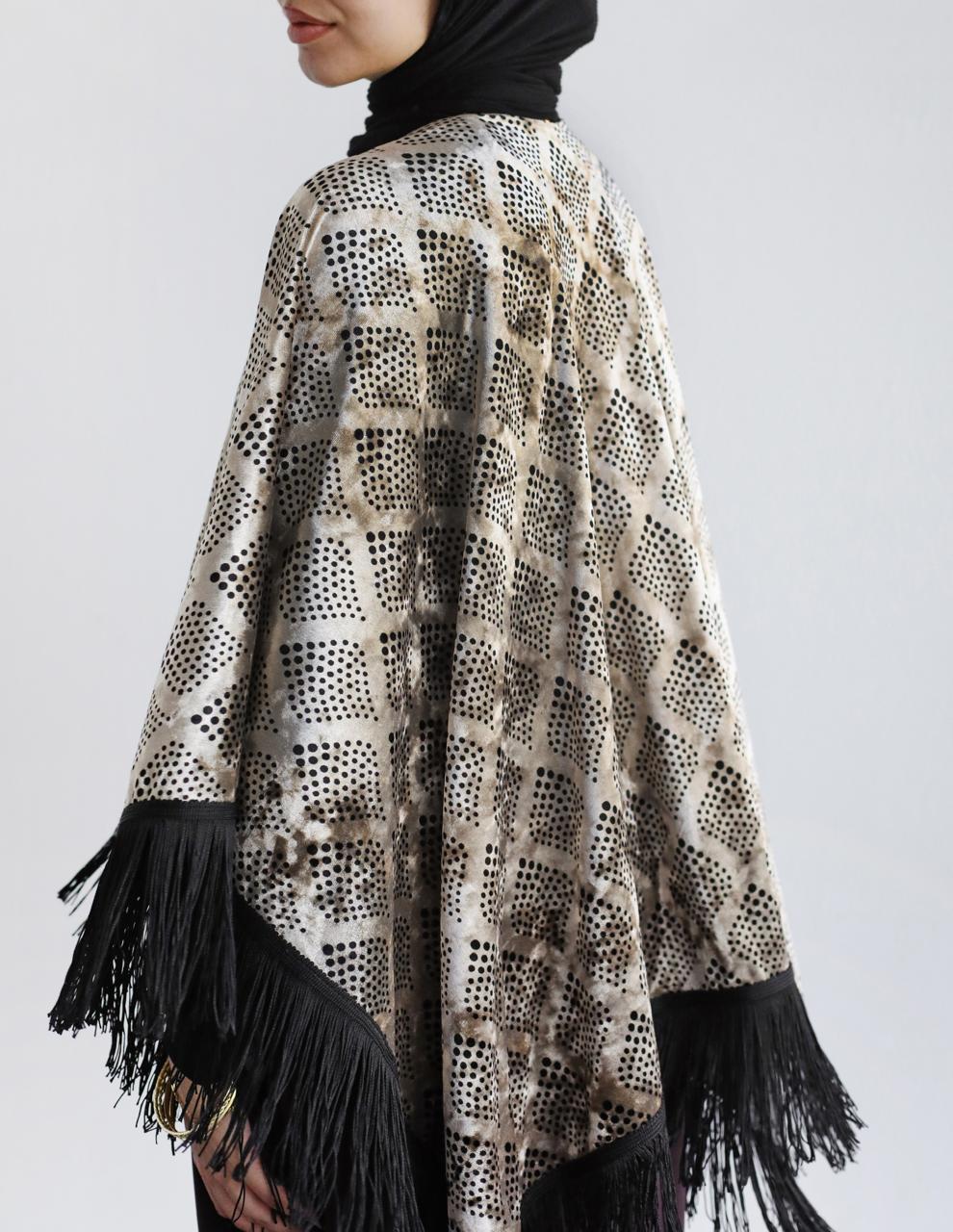 Velvet Polka Shawl