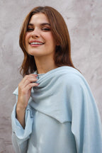 The Knit Duo Baby blue Top