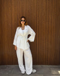 co-ord Linen white Set