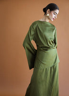 Galaxy Olive green Skirt