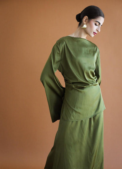 Galaxy Olive green Skirt