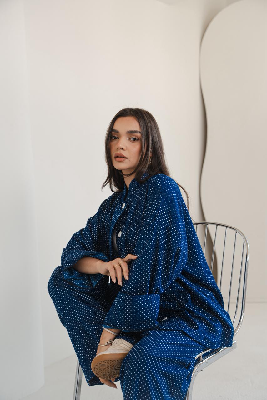 Orchid Polka blue Jacket