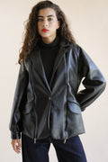 Zipper Black Blazer