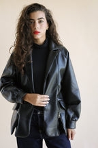 Zipper Black Blazer