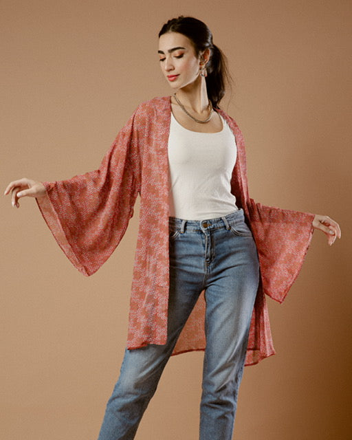 Ira Chiffon Cardigan