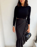 Multi-ways  Wrap Skirt Black