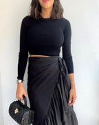 Multi-ways  Wrap Skirt Black